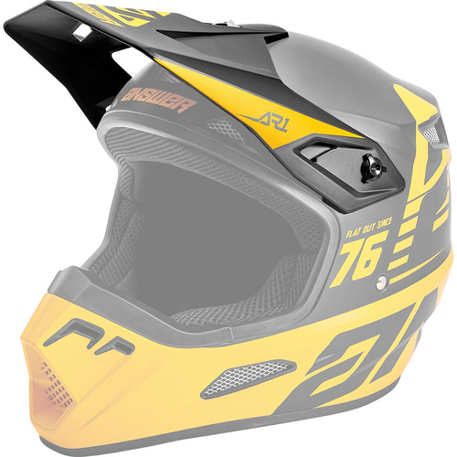 Answer 2021 Visor Peak for AR1 Bold Helmet Black/Bus