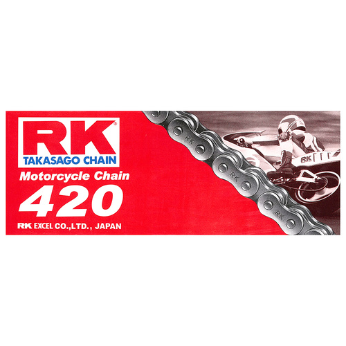 RK Takasago Chain 12-420-136 Standard Chain 420SB 136 Link