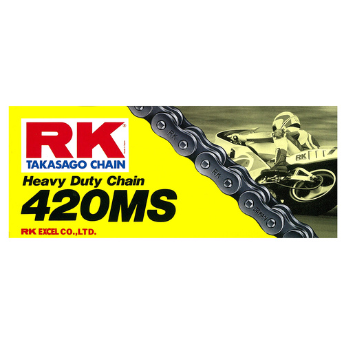 RK Takasago Chain 12-421-120 Heavy Duty Chain 420MS 120 Link