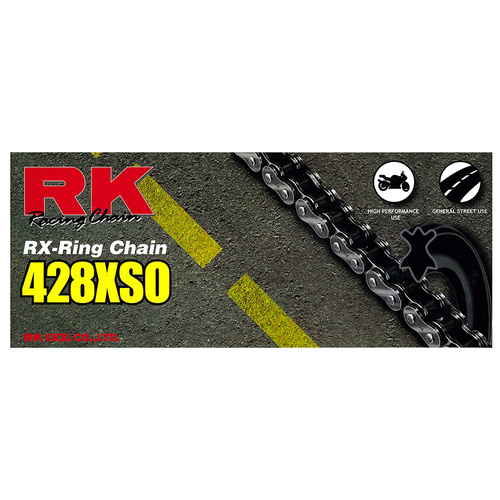 RK Takasago Chain 12-48X-136 XSO Series RX-Ring Chain 428XSO 136 Link