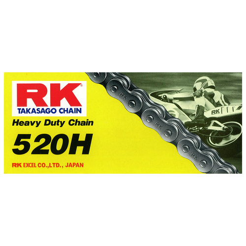 RK Takasago Chain 12-52D-120 Heavy Duty Chain 520H 120 Link