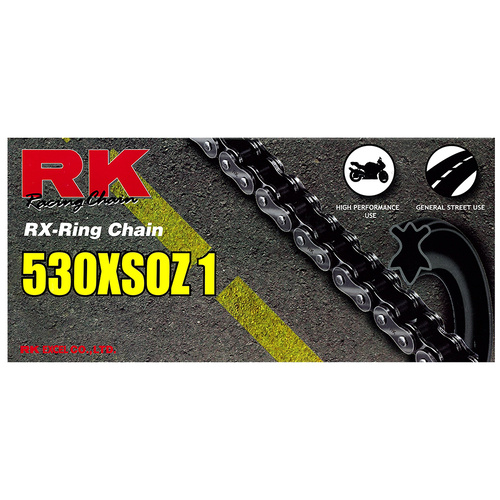 RK Takasago Chain 12-53X-120 XSOZ1 Series RX-Ring Chain 530XSOZ1 120 Link