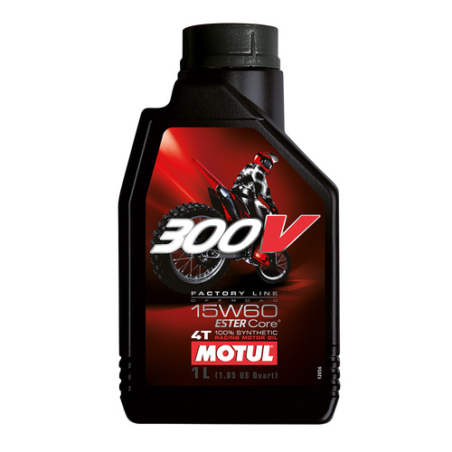 Motul 16-430-01 300V 4T Factory Line Off-Road 15W 60 1L