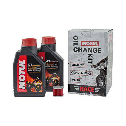 Motul 16-900-05 Race Oil Change Kit for Kawasaki KX250F 04-18