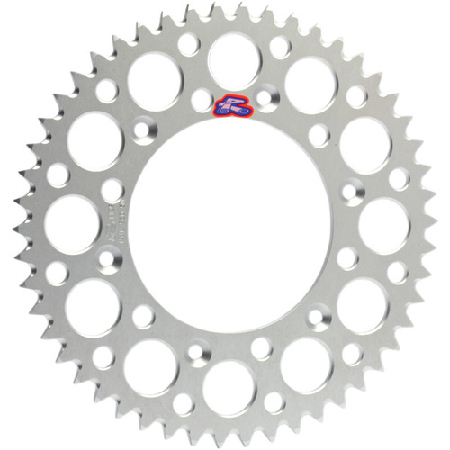 Renthal 192U42048G Ultralight Grooved 48T Rear Sprocket Silver (420 Pitch)