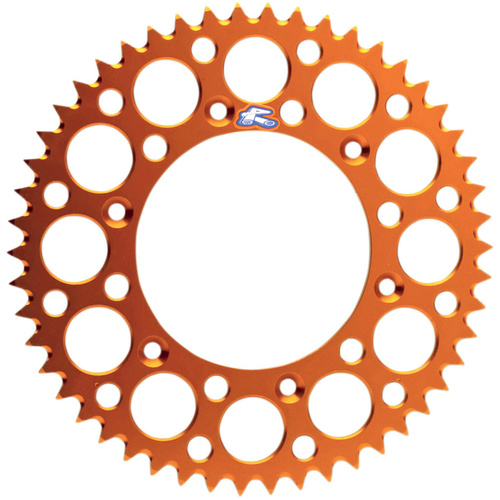 Renthal 192U42048GOR Ultralight Grooved 48T Rear Sprocket Orange (420 Pitch)