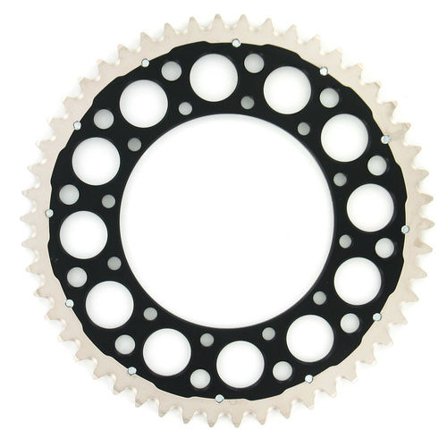 Renthal 224O52048GPBK Twinring Grooved 48T Rear Sprocket Black (520 Pitch)