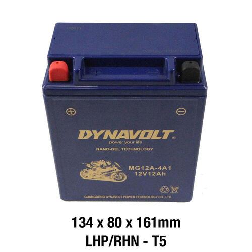 Dynavolt MG Series MG12A-4A1 12 Volt 12Ah/CA 215 Nano Gel Battery