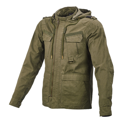 Macna Combat Green Textile Hoodie Jacket [Size:SM]