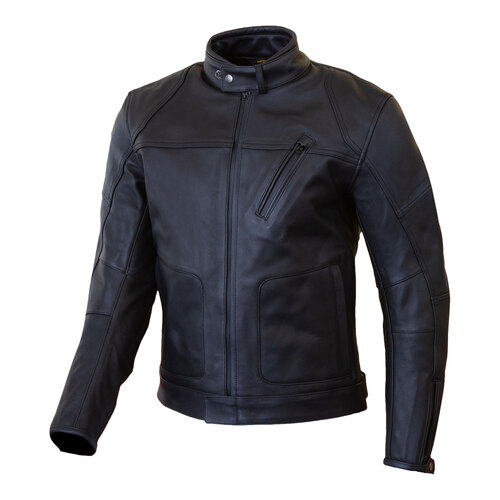 Merlin Gable D3O Waterproof Black Leather Jacket [Size:LG]