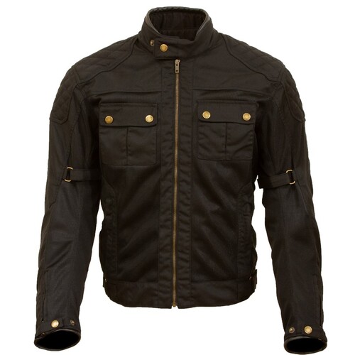 Merlin Shenstone Air D3O Black Wax Cotton Jacket [Size:SM]