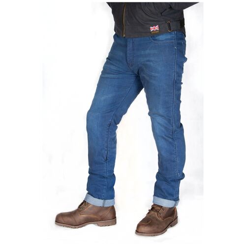 Merlin Lapworth D3O Stright Leg Blue Denim Jeans [Size:LG]