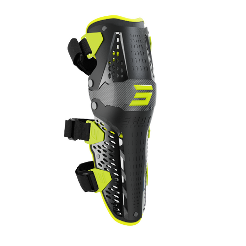 Shot Airflow Black/Yellow Knee Guards