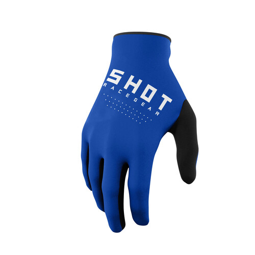 Shot Raw Blue Kids Gloves [Size:MD]