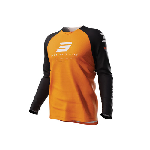 Shot Raw Escape Orange Kids Jersey [Size:LG]