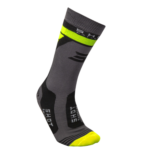 Shot Race 2.0 Neon Yellow Socks [Size:39-42]