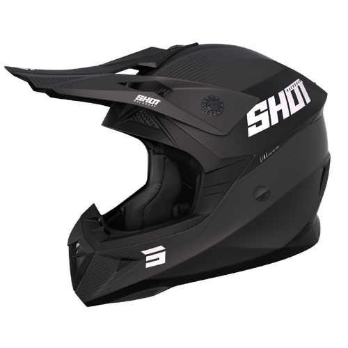 Shot Pulse Line Matte Black/Grey Helmet [Size:SM]