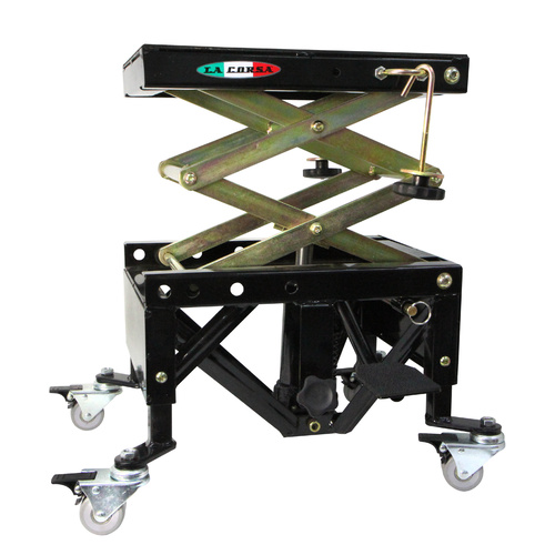 La Corsa 70-2091-0W Hydraulic Scissor Lift MX Stand with Wheels