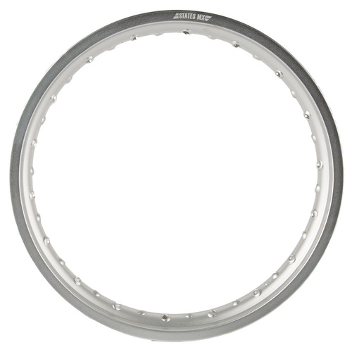 States MX 70-2186-422S 18" x 2.15/36H Rim Silver