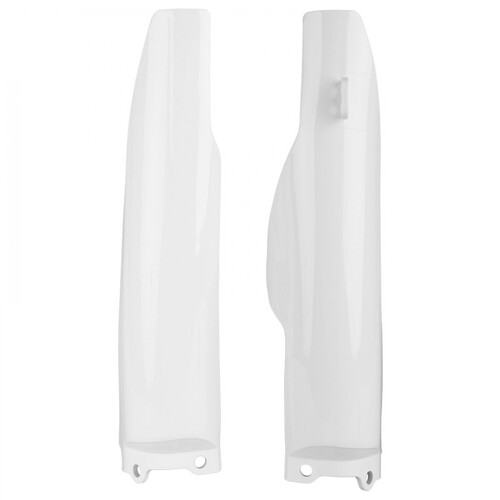 Polisport 75-839-80W Fork Guard Protectors White for Kawasaki KX125/250 04-08/KX250F 04-05/Suzuki RMZ250 04-06