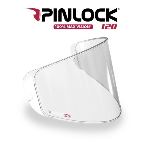 AGV 100% Max Vision Pinlock 120 Clear Insert Lens for Sport Modular Helmets w/GT3-1 Visor [Size:2XS-LG]