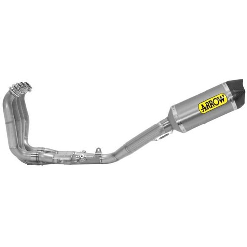 Arrow 71178CKZ Competition Steel Exhaust System w/Race-Tech Titanium Muffler for Yamaha YZF R1 17-24