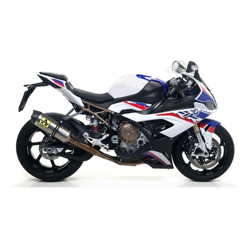 Arrow 71204CKZ Competition Steel Exhaust System w/Race-Tech Titanium Muffler for BMW S 1000 RR 19-24