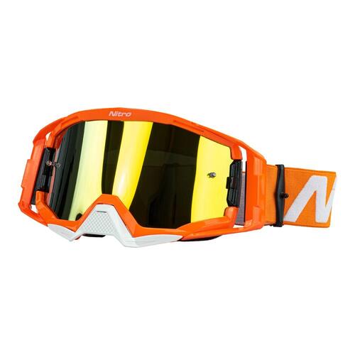 Nitro NV-150 MX Goggle Orange w/Red Lens