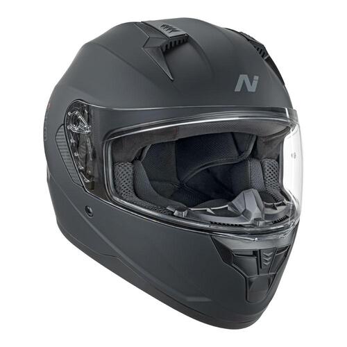 Nitro N670 Full Face Satin Black Helmet [Size:XS]