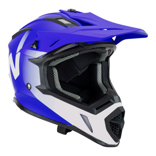 Nitro MX760 Satin Blue/White Helmet [Size:MD]