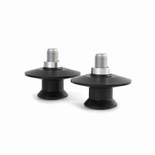 La Corsa 93-T11-80410 Rear Stand Pick Up Knobs Curved Swingarm Black 10mm