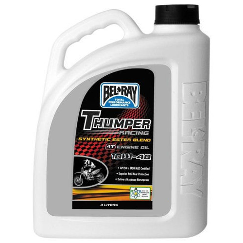 Belray 99520B4LW Thumper Racing Synthetic Ester Blend 4T Engine Oil 10W40 4L