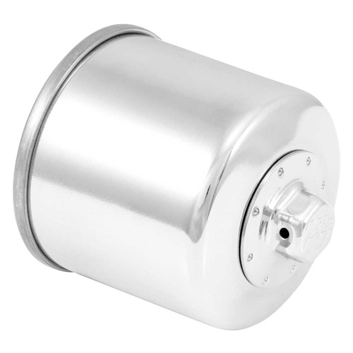 K&N KN-204C Cartridge Oil Filter (Chrome) for some Kawasaki 99-19/Honda 00-20/Triumph 04-20/Arctic Cat 04-06 Models