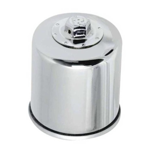 K&N KN-303C Cartridge Oil Filter (Chrome) for some Kawasaki 81-20/Honda 87-08/Yamaha 90-20/Bimota 93-99/Polaris 96-13 Models