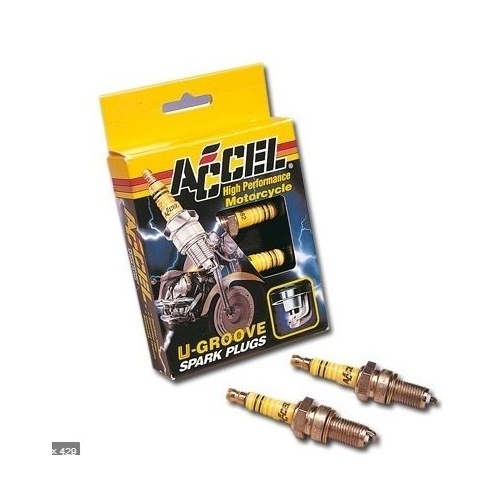 Accel a2403 Spark Plug Pairt Fits Shovel Big Twin 1975-82 COLDER (Easy-R)