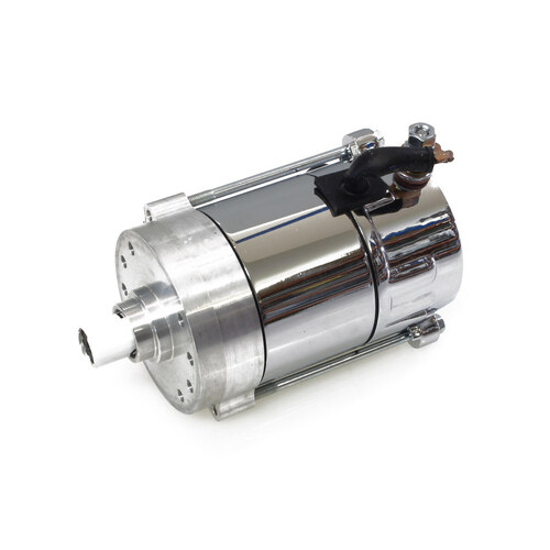 All Balls Racing ABR-80-1006 1.4kw Hitachi Starter Motor Chrome for Big Twin 70-88