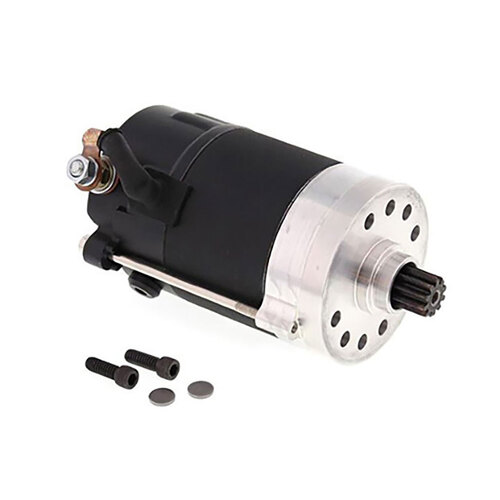 All Balls Racing ABR-80-1007 1.4kw Prestolite Starter Motor Black for Big Twin 66-82