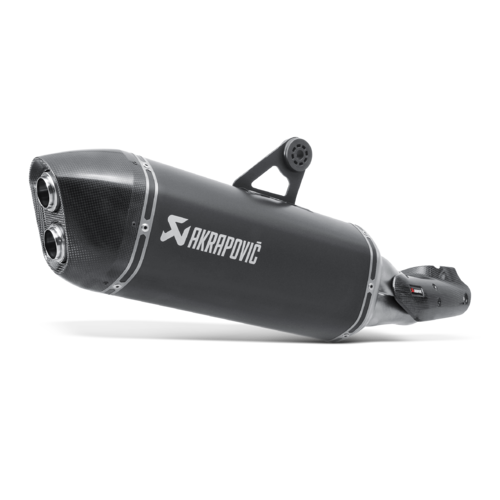 Akrapovic Slip-On Line Black Titanium Muffler System w/Carbon End Cap for BMW R 1200 GS 13-16