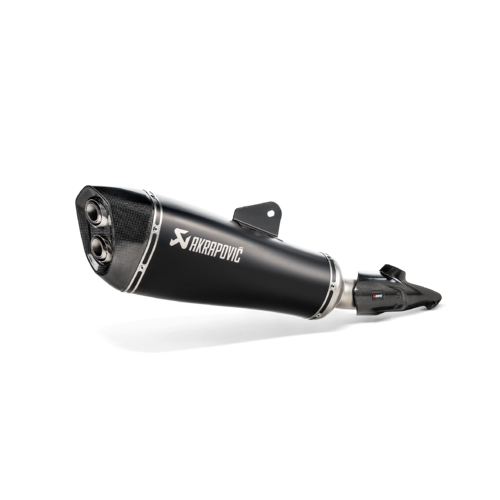 Akrapovic Slip-On Line Black Titanium Muffler System w/Carbon End Cap for BMW R 1250 RT 19-Up