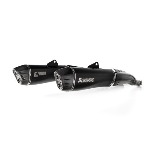 Akrapovic Slip-On Line Black Titanium Muffler System w/Carbon End Cap for BMW K 1600 B/Grand America 17-20