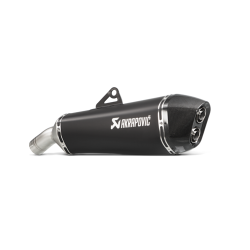 Akrapovic Slip-On Line Black Titanium Muffler System w/Carbon End Cap for BMW F 800 GT 13-19/F 800 R 09-19