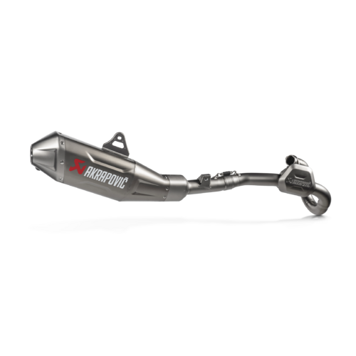 Akrapovic Evolution Line Titanium Exhaust System w/Titanium End Cap for Honda CRF450R/CRF450RX 21-Up