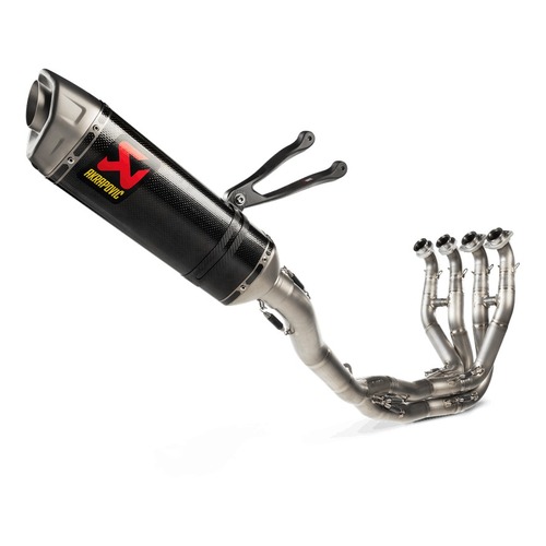 Akrapovic Evolution Line Carbon Exhaust System w/Titanium End Cap for Kawasaki Ninja ZX-10R 21-Up