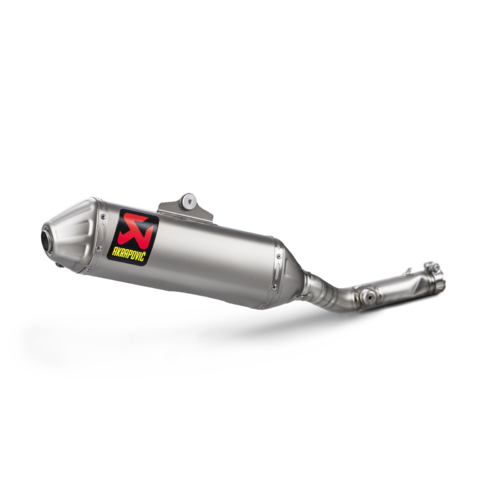 Akrapovic Slip-On Line Titanium Muffler System w/Titanium End Cap for Kawasaki KX 250 F 17-20