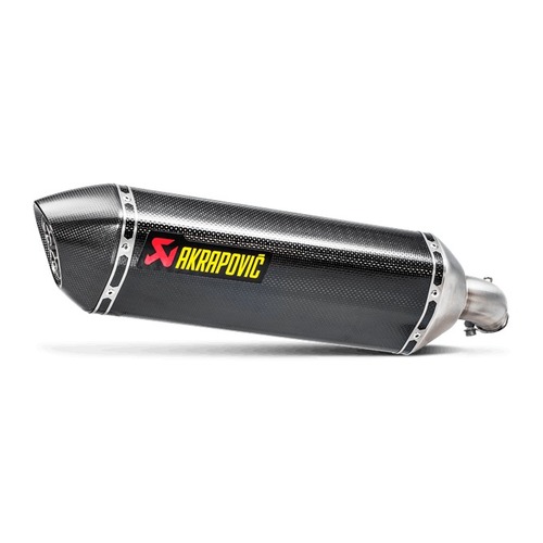 Akrapovic Slip-On Line Carbon Muffler System w/Carbon End Cap for Suzuki SV 650 16-Up