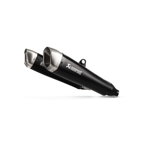 Akrapovic Slip-On Line Black Titanium Muffler System w/Titanium End Cap for Triumph Speed Twin 19-20