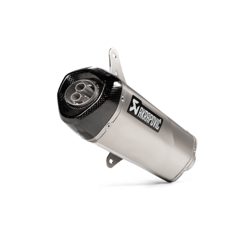 Akrapovic Slip-On Line Stainless Steel Muffler System w/Carbon End Cap for Vespa GTS 125/Super/Sport/Tech 09-16