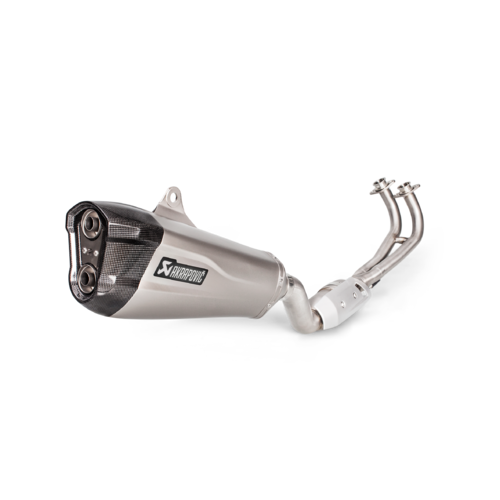 Akrapovic Racing Line Titanium Exhaust System w/Carbon End Cap for Yamaha TMAX 17-19