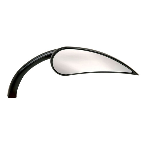 Arlen Ness AN-13-401 Rad II Teardrop Mirror Black for Right Side