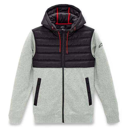 Alpinestars Bestie Quilted Hybrid Grey Heather Fleece Hoodie Jacket [Size:SM]